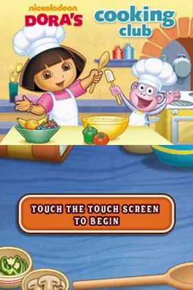 Dora's Cooking Club (Europe) (En,Fr,Es,Nl) screen shot title